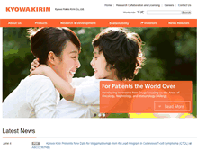 Tablet Screenshot of kyowa-kirin.com